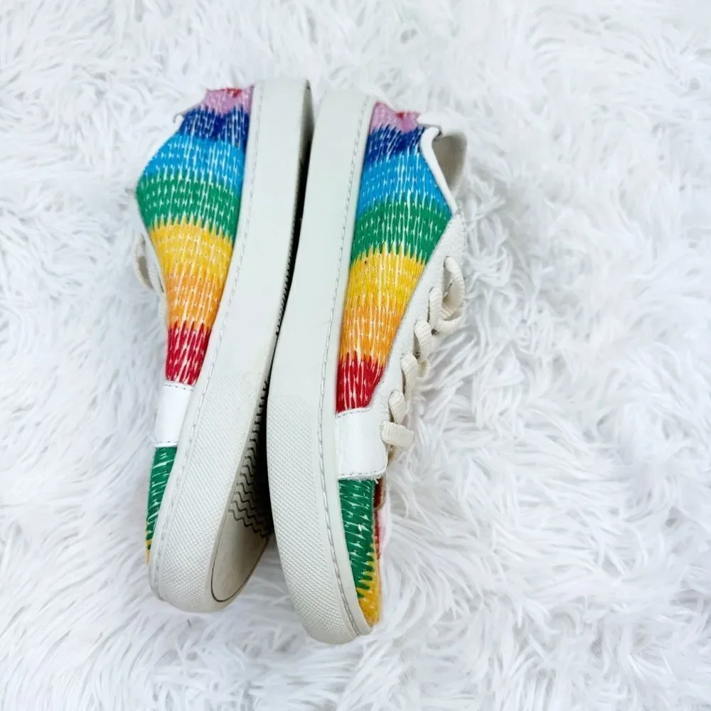 Soludos Ibiza Rainbow Leather Sneakers - Picture 7 of 10